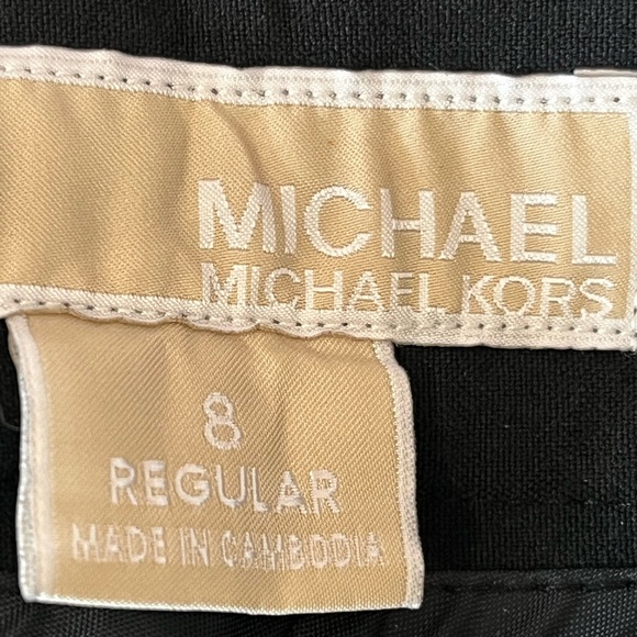 Michael Kors Pants Black Womens Size 8 Grammercy Fit Polyester Blend Stretch - Picture 9 of 10
